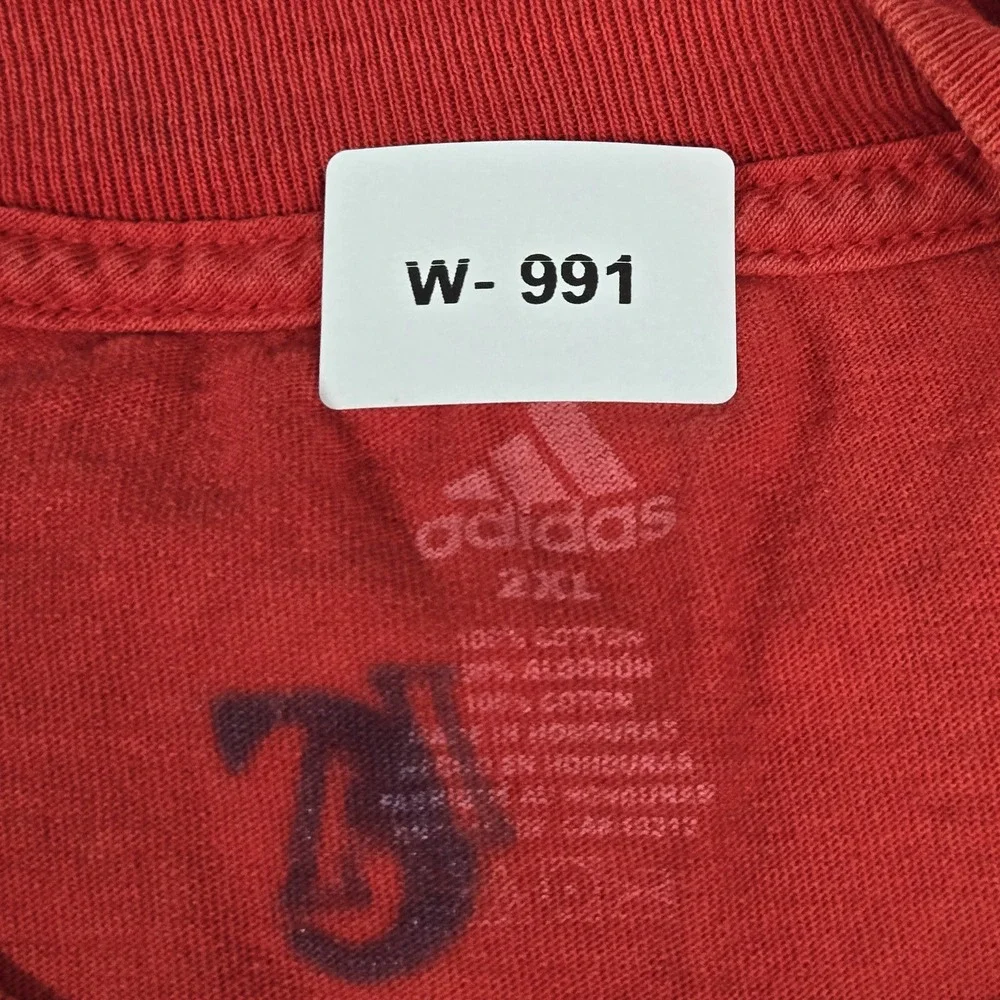 Adidas Men Shirt 2XL Red Graphic All Star Chris Paul 3 Short Sleeve Logo READ